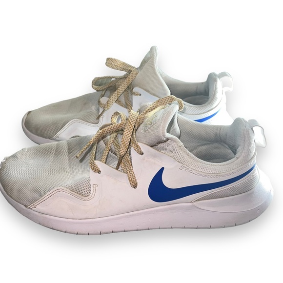Nike Men's Tessen Running Shoes White / Blue Athletic Sneakers Size 13 - Picture 2 of 13
